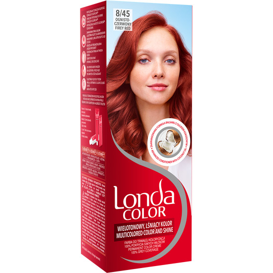 Краска для волос LONDA COLOR Огненно-Красный 8/45, 110 мл