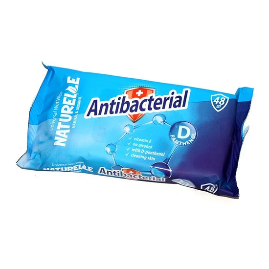 Влажные салфетки Naturelle Antibacterial с D-пантенолом 48 шт