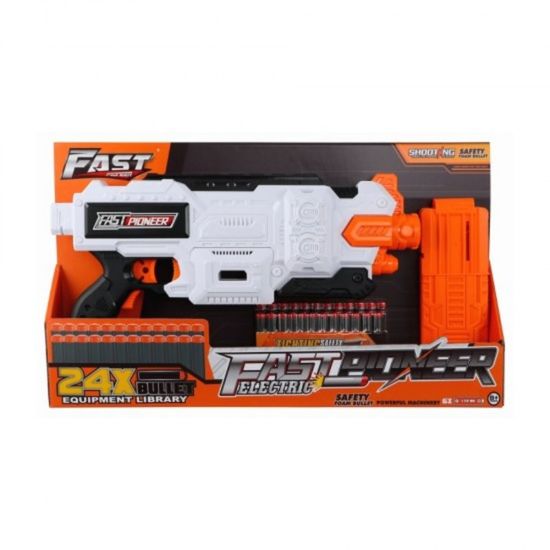 Игрушечный бластер электрический FAST PIONEER BIG508-1, 24 снаряда