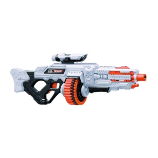 Игрушечный пистолет электрический FAST PIONEER BIG511, 48 снарядов, вращающийся цилиндр, изображение 2