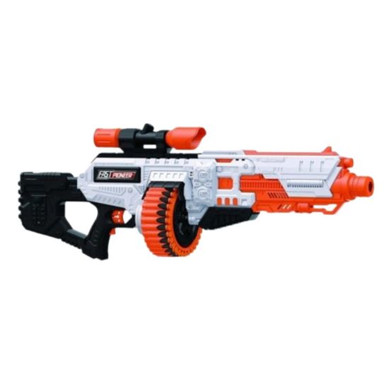 Игрушечный бластер электрический  FAST PIONEER BIG522, 48 снарядов, вращающийся цилиндр, изображение 2