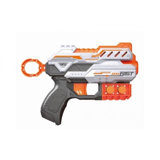 Игрушечный бластер ручной FAST PIONEER BH705, 6 снарядов, изображение 2