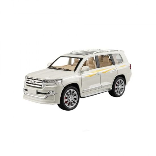 Macheta auto Toyota Land Cruiser CHE ZHI CZ605B, 1:24, metal, cu sunete si lumini, ZJA357763