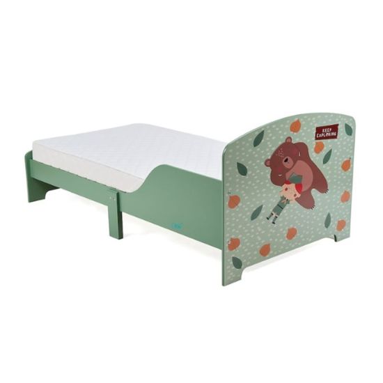 Кровать U-GROW Junior Green Forest, с боковыми защитами, изображение 2