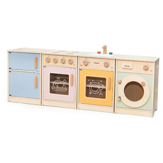 Set de bucatarie VIGA din lemn, multicolor