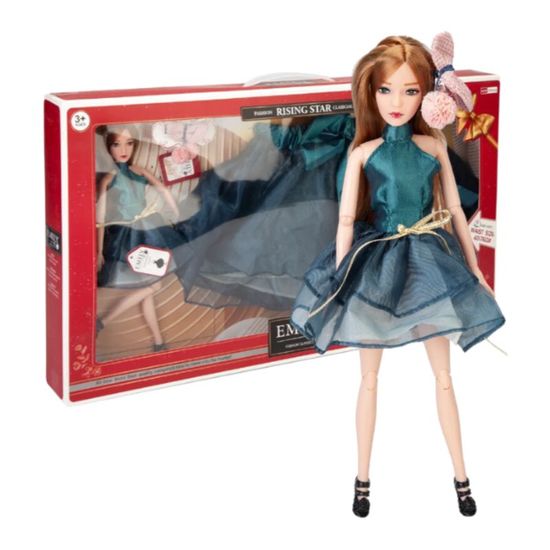 Set de joc: papusa "EMILY" + fusta pentru copil