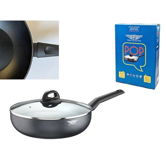 Сковорода WOK PINTI Pop, с крышкой, 28см