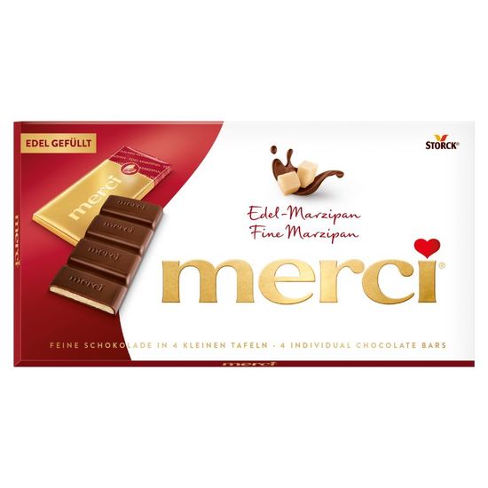 Ciocolata MERCI TABLETA MARZIPAN FINE, 112 g