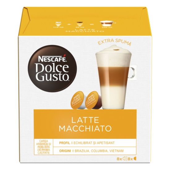 Кофе в капсулах NESCAFE Cafea Dolce Gusto Latte Macchiato, 183.2 г, 16 кап