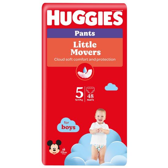 Трусики для детей HUGGIES №5, для мальчиков, 12-17 кг, 48 шт