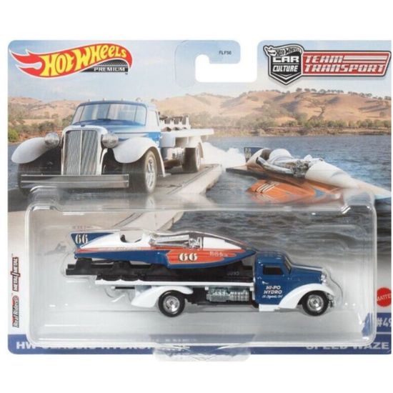 Set de colectie HOT WHEELS din 2 automobile Premium Team Transport, in asortiment, 8 image
