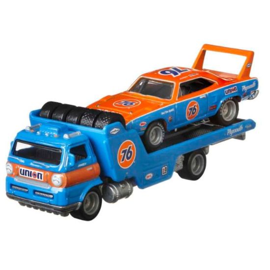 Set de colectie HOT WHEELS din 2 automobile Premium Team Transport, in asortiment, 4 image