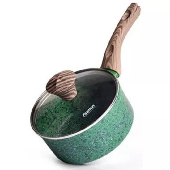Ковш FISSMAN Malachite 4317, со стеклянной крышкой, 16x7.8 cм, 1.4 л