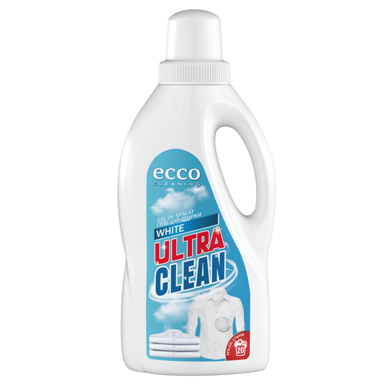 Гель для стирки ECCO ULTRA CLEAN, для белого белья, 1 л