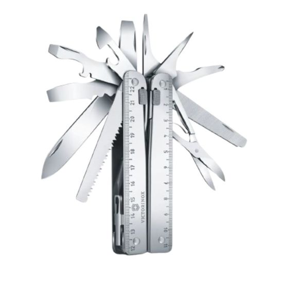 Нож складной VICTORINOX 3.0338.L Swiss Tool X Plus, silver