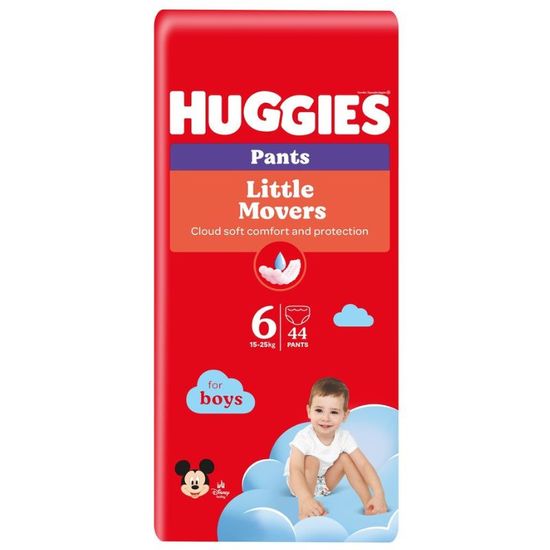 Chilotei pentru copii HUGGIES №6, pentru baietei, 15-25 kg, 44 buc