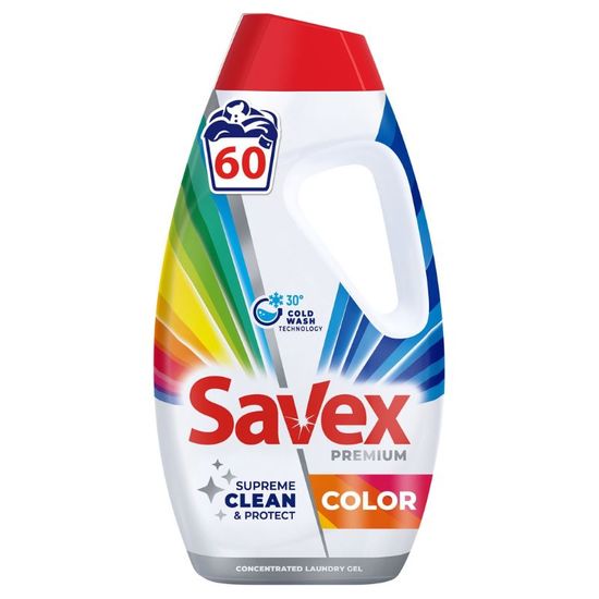 Гель для стирки SAVEX Premium Color, 2.7 Л