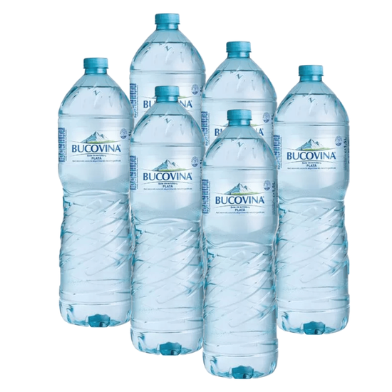 Set BUCOVINA, apa minerala, plata, 1.5 l, 6 buc