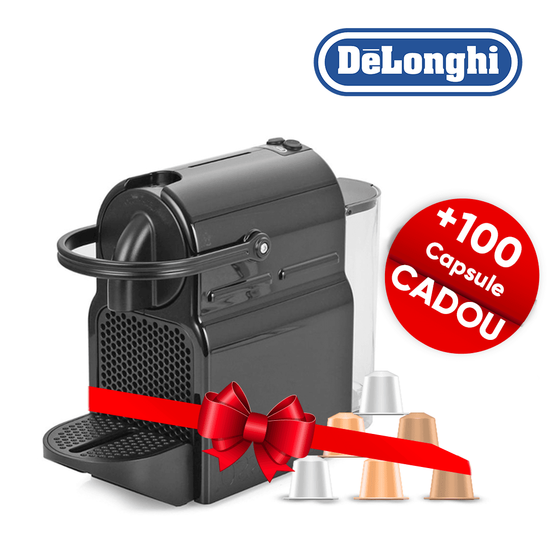 Set Aparat de cafea DELONGHI INISSIA + capsule LA COMPATIBILE, 100 buc.