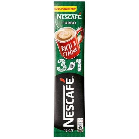 Кофе NESCAFE 3 in 1 Turbo, растворимый, 12 г