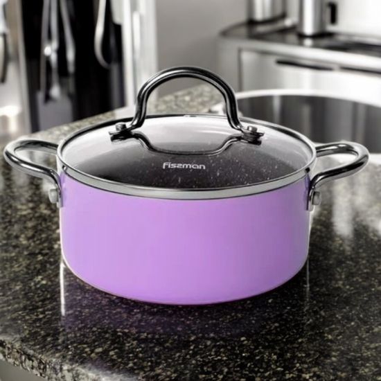 Cratita FISSMAN Mini Chef 4259, cu capac de sticla, 18x8 cm, 1.8 l
