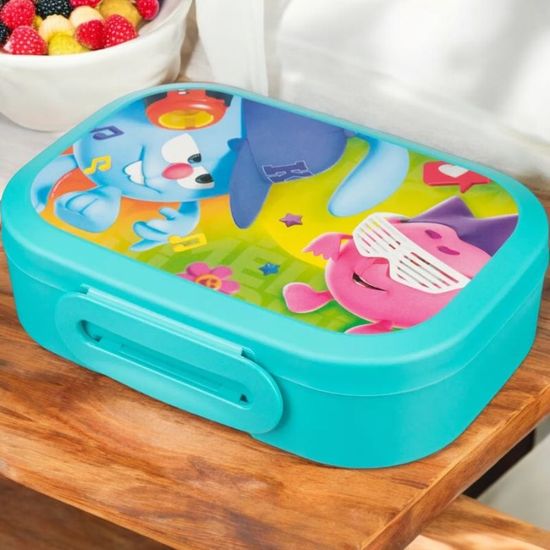 Lunch-box Plastishka Smesarichi, pentru copii, 0.98 l, 18x13x5 cm, albastru