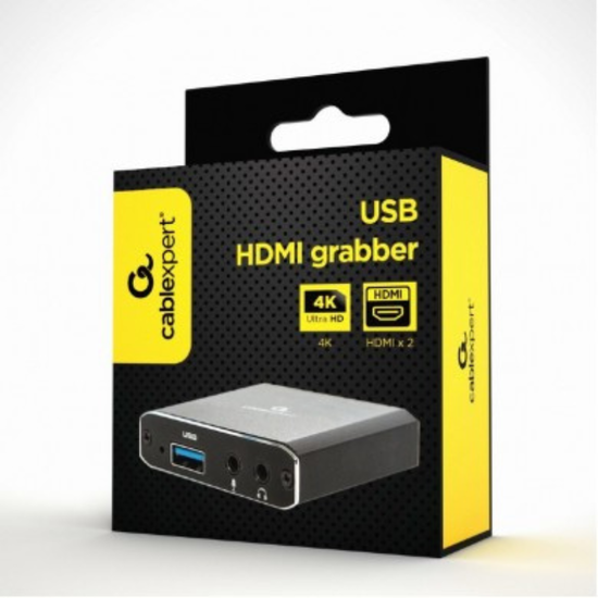 Adapter GEMBIRD, USB to HDMI, 4K, pass-through, 3 image