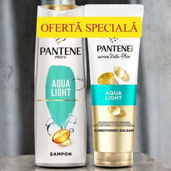 Набор шампунь и кондиционер PANTENE Aqualight, 400+275мл