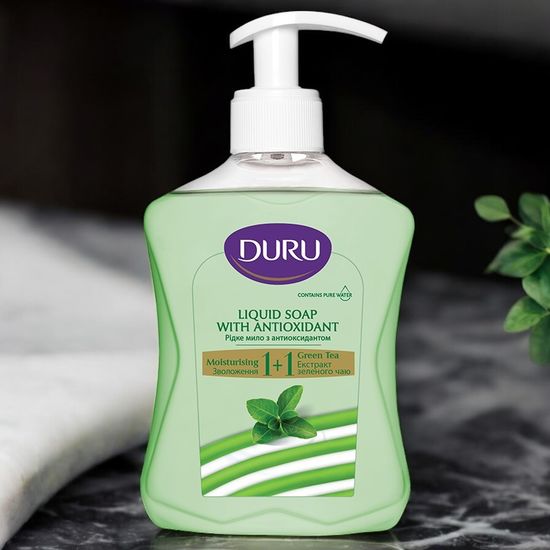 Sapun lichid DURU 1+1 Green Tea&Cream 300 ml