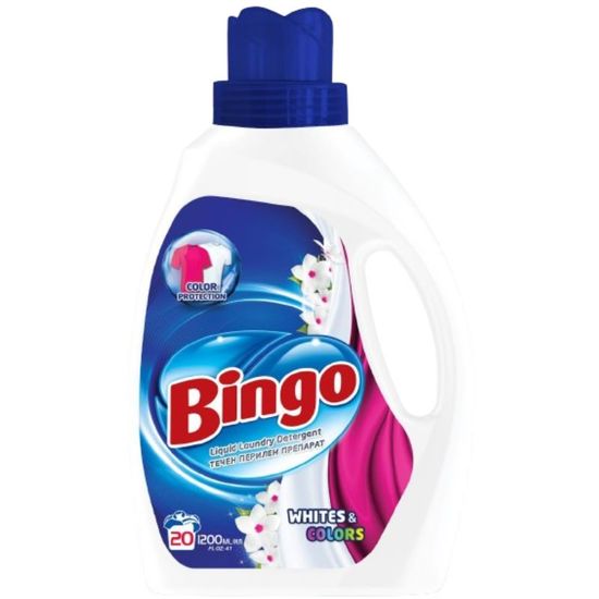 Detergent lichid BINGO White Color, 1200 ml