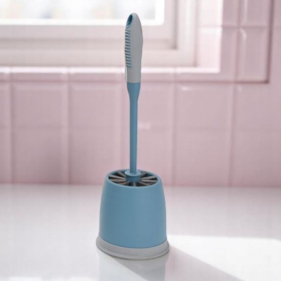 Perie WC Bathroom Romance,  cu suport, plastic, 37 cm