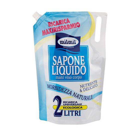 Sapun lichid MilMil Nutriente delicato, rezerva, 2000 ml