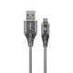 Cablu USB CABLEXPERT Premium, USB 2.0, Type-C, bumbac impletit, 1 m