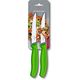 Набор ножей VICTORINOX Swiss Classic, steak & pizza, 2pcs, wavy, green, 12см, 6.7936.12L4B