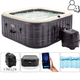 Jacuzzi SPA gonflabil INTEX Greystone Deluxe, 211 x 211 x  71 cm, 795 l, 4 persoane, 2 image