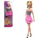 Кукла Barbie MATTEL Модница в полосатом топе и розовой юбке