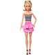 Кукла Barbie MATTEL Модница в полосатом топе и розовой юбке, изображение 2