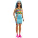 Кукла Barbie MATTEL Модница в радужном топе и юбке