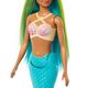 Papusa Barbie MATTEL Dreamtopia Sirena, cu par verde, 4 image