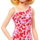 Papusa Barbie MATTEL Fashionista in rochie cu model floral, 5 image