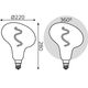 Bec GAUSS Filament VINTAGE FD180 Flexible LED 6W, E27, 2400K, 240lm, IP20, 220x280 mm, gri, 1, 6, 4 image