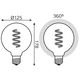 Bec GAUSS Filament G125 Green Flexible LED 5W, E27, 1800K, 190lm, IP20, 2 image