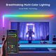 Set lampi de perete GOVEE Wall Lamps Glide RGBIC Wall Light, Wi-Fi + BT / Multicolor, (6+1), 4 image
