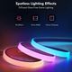 Lumina-banda neon pentru mese GOVEE Light Strip RGBIC LED Neon Rope Light for Desks, 3m, 3 image