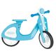 Retro-bicicleta fara pedale, cu roti EVA, albastra/roz, 2 image