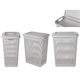 Cos pentru rufe ECONOVA, cu capac, gri deschis, 30 l, 37x26x46.5 cm