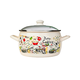 Cratita emailata METALAC Home Cooking, cu capac din sticla, D18 cm, 3.3 l