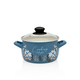 Кастрюля эмалированная METALAC Blue, стеклянная крышка, 16 cм, 2.2 л