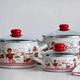 Cratita emailata METALAC Kitchen, cu capac din sticla, 16 cm, 2.2 l, 2 image