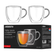 Set pahare ARDESTO, cu pereti dubli, din sticla borosilicata, 180 ml, 2 buc, 3 image